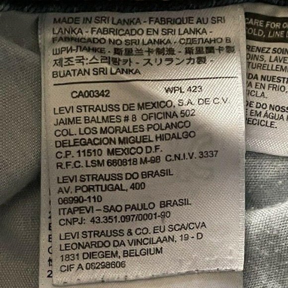 Levi’s Mid Rise Skinny Jeans Stretch Denim Size 8 - Picture 11 of 12